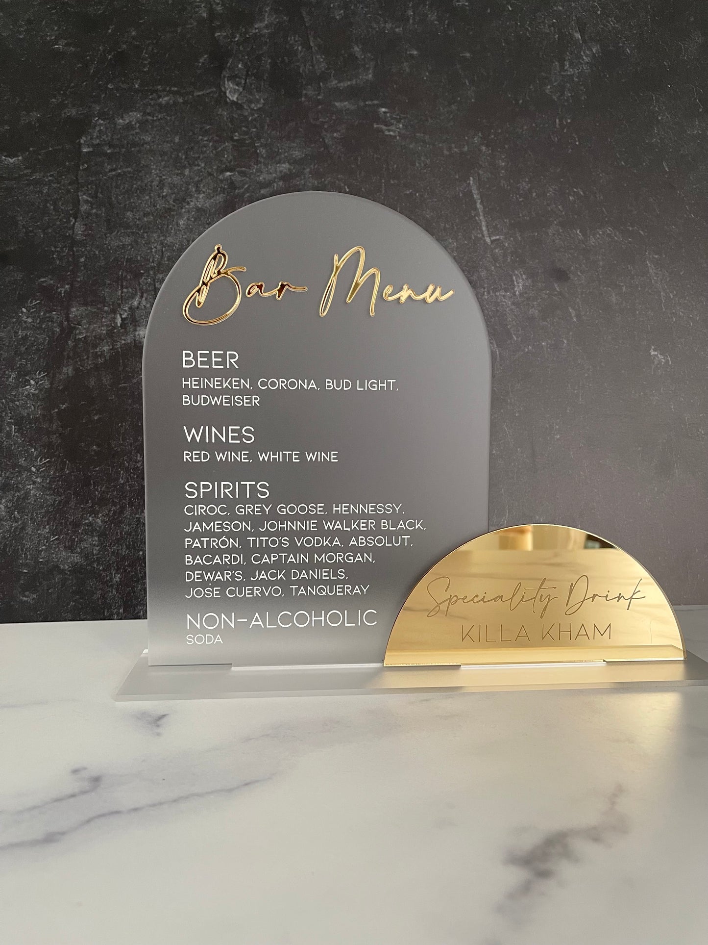 Bar Menu