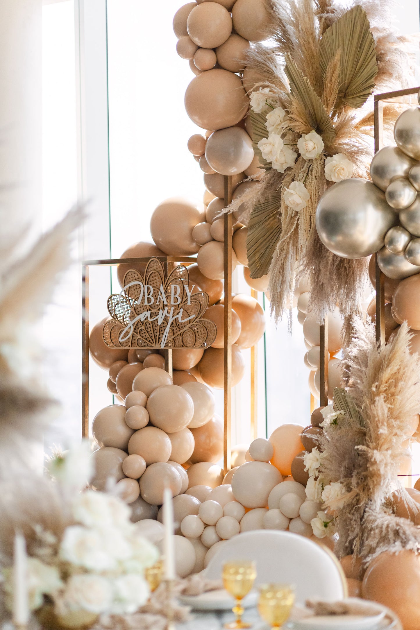 Layered Rattan Sign
