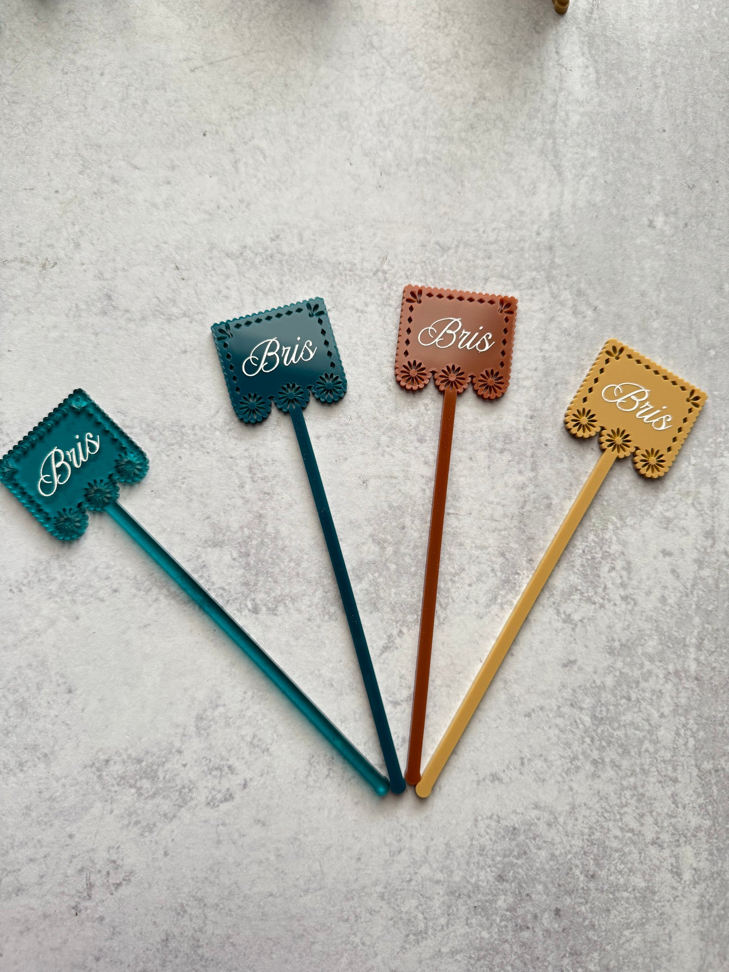 Papel Picado Stir Sticks