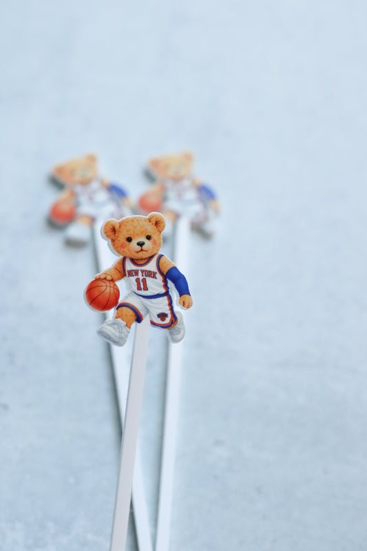 Knicks Bear Drink Stirrers