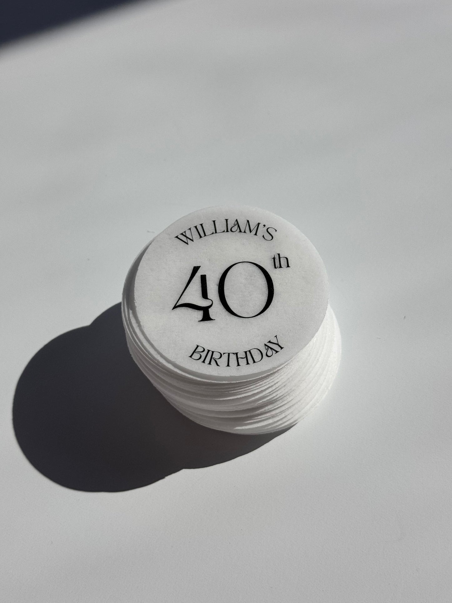 Birthday Age Drink Topper